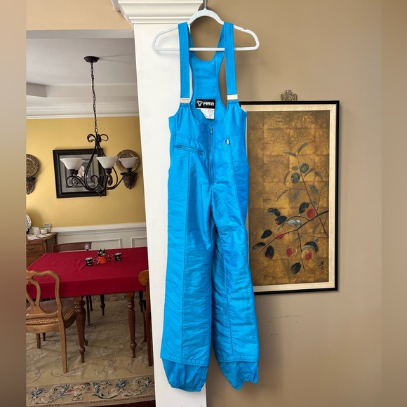 Vintage Fera ski suit Women’s Sz 10 Teal - Picture 6 of 9